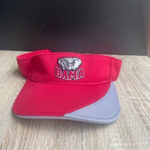 Red and Gray Alabama Visor